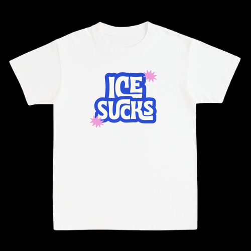 Ice Sucks Blue Tee